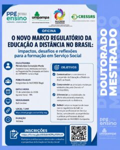 Oficina Novo Marco Regulatório da Educação a Distância no Brasil, seus  impactos e desafios para a formação em Serviço Social?
